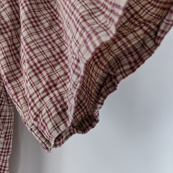 Tommy Hilfiger Men's Linen Blend Shirt Plaid - Picture 9 of 10